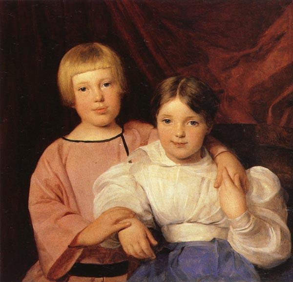 Ferdinand Georg Waldmuller Children France oil painting art